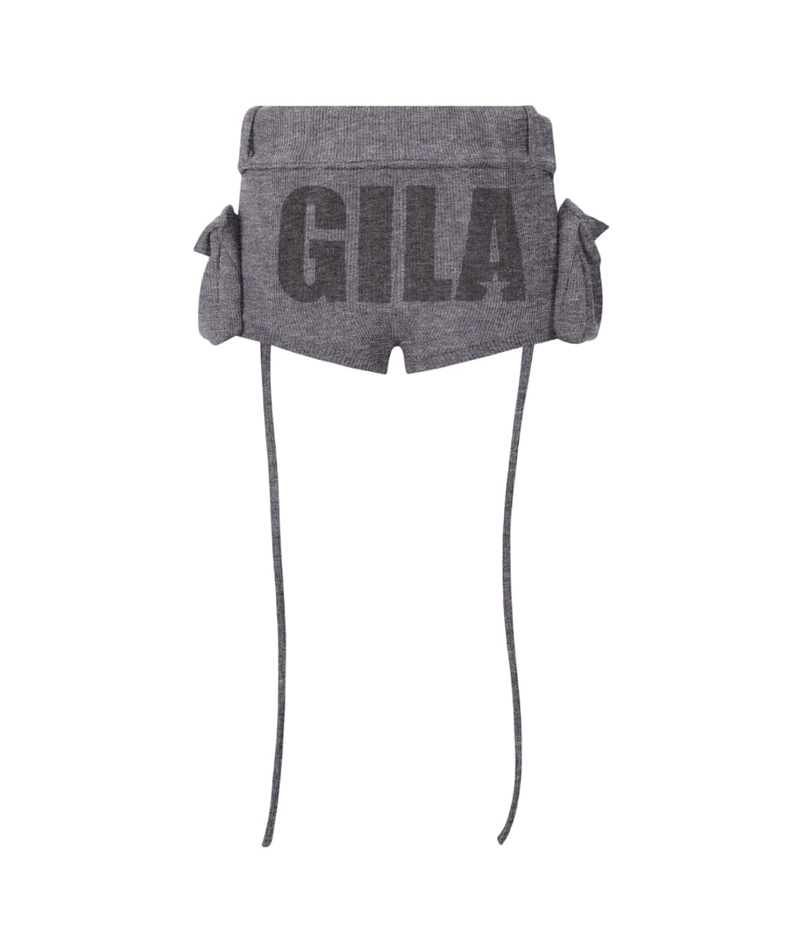 길라아카이브 bold logo pocket knit shorts grey 상품이미지2