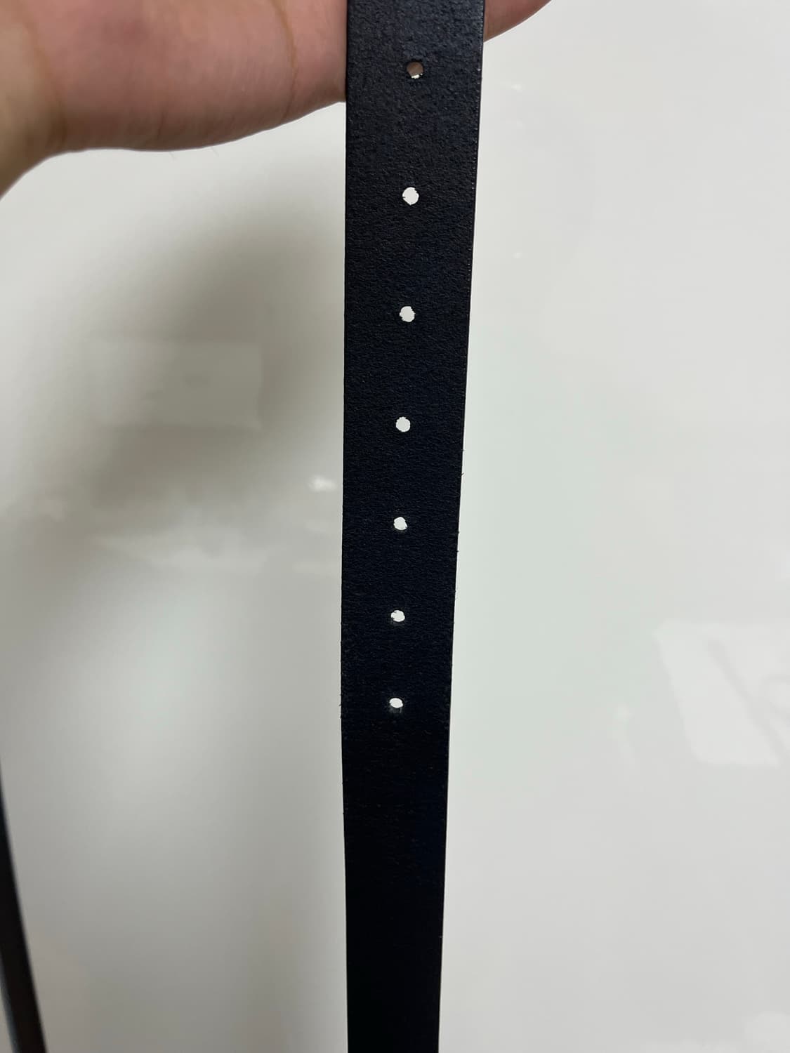 인사일런스 미니멀 레더 벨트 BLACK 상품이미지4