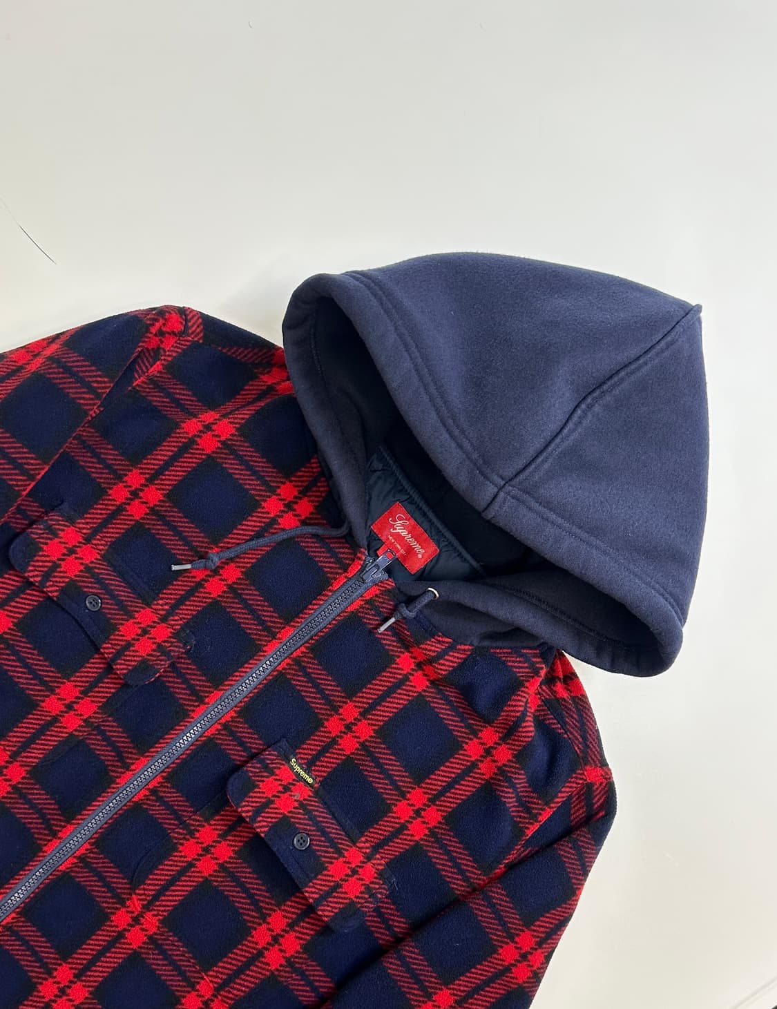 슈프림 플레이드 플란넬 후드셔츠 자켓 상품이미지6