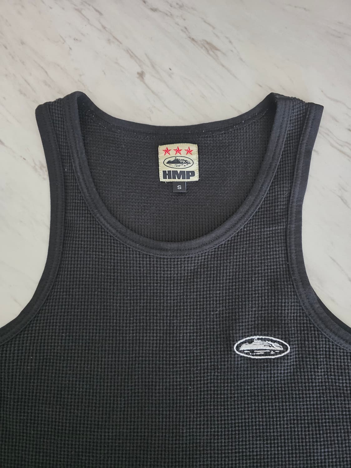 Corteiz bolo tank black S 코르테이즈 와플 슬리브리스 상품이미지1