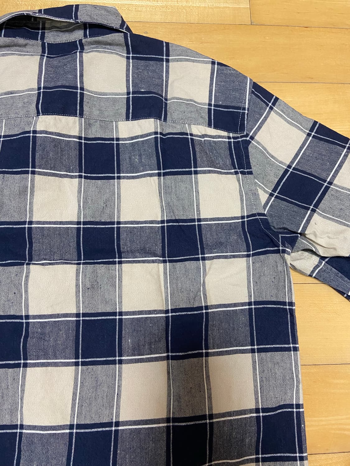 A.P.C. 리넨 체크무늬 셔츠 XS 상품이미지5