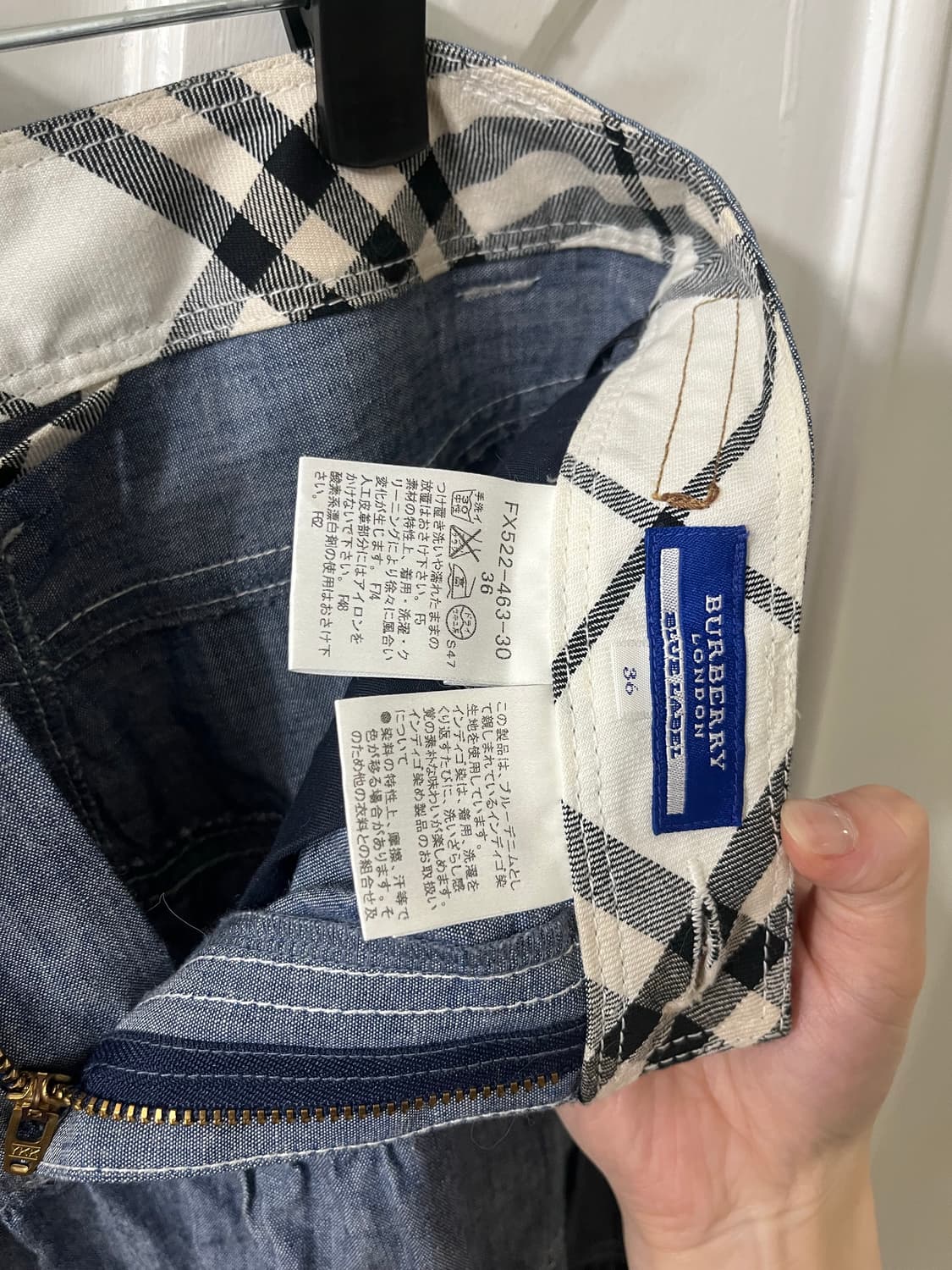 버버리 런던 블루라벨 데님 캉캉 스커트 상품이미지7