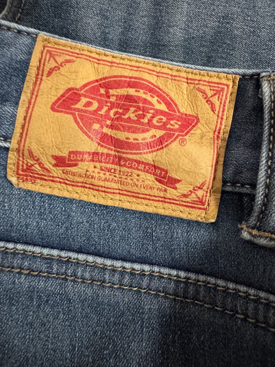 디키즈 Dickies 워크웨어 중청 워싱 데님펜츠 33.8인치 상품이미지4