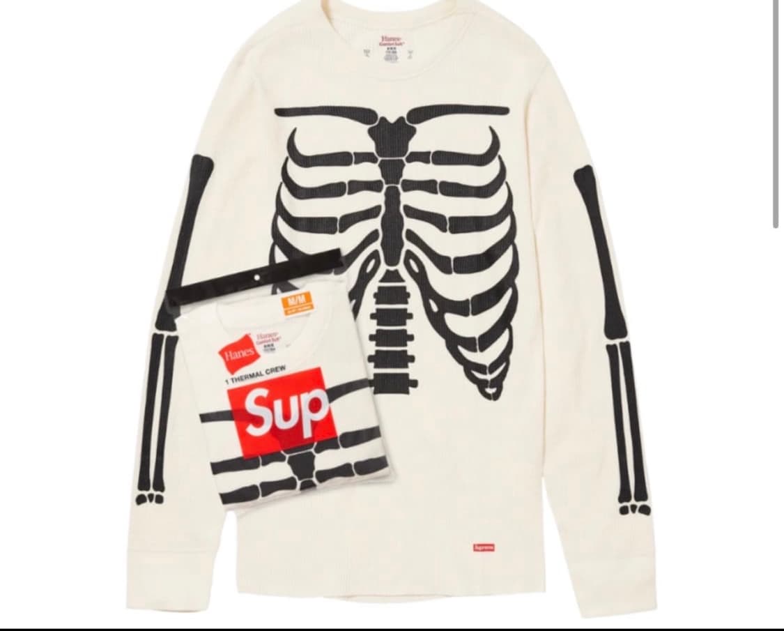 슈프림 헤인즈 본즈 써멀 크루 상품이미지1