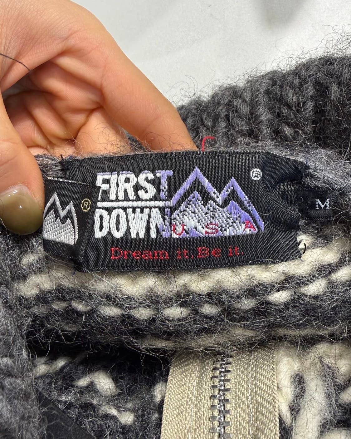 퍼스트 다운 그레이 헤비 울 코위찬 니트 가디건  상품이미지8