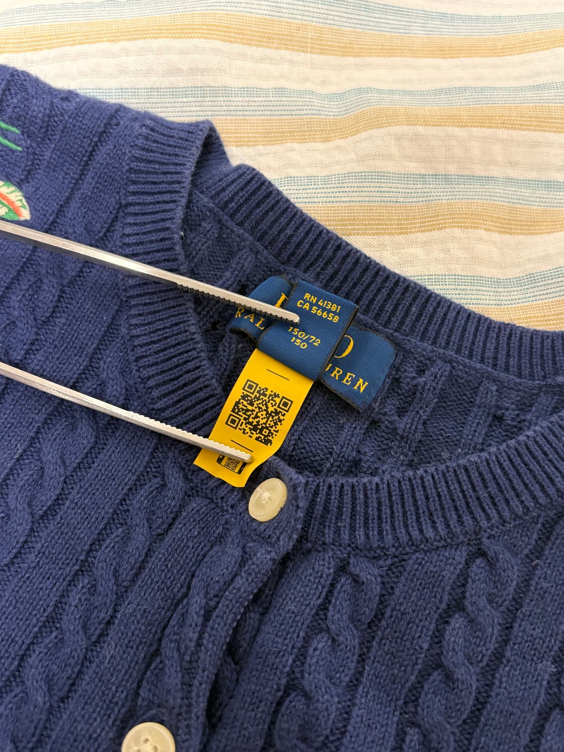 Polo Ralph Lauren 미니케이블 가디건 L 상품이미지6