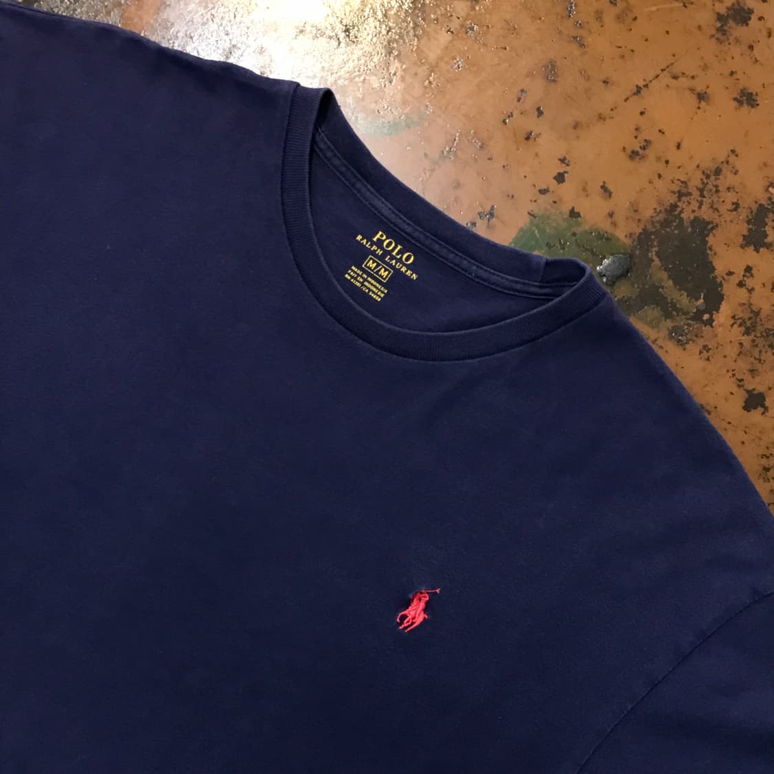 폴로랄프로렌 네이비 숏 슬리브 반팔 티셔츠 남성 105 사이즈 상품이미지3