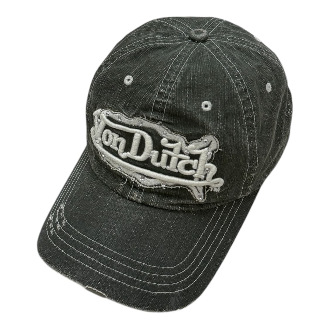 본더치 빈티지 그런지 데미지 워싱 펑크 Y2K 볼캡 모자 상품이미지2