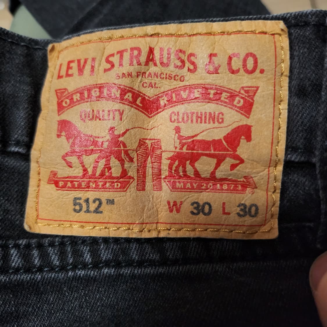 [30] 리바이스 512 블랙진 흑청바지 상품이미지3