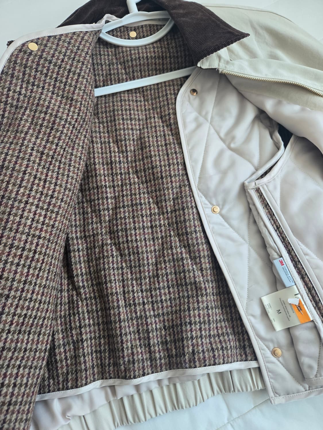 르니나 GINNY 3M 베스트 봄버 자켓 아이보리 상품이미지4