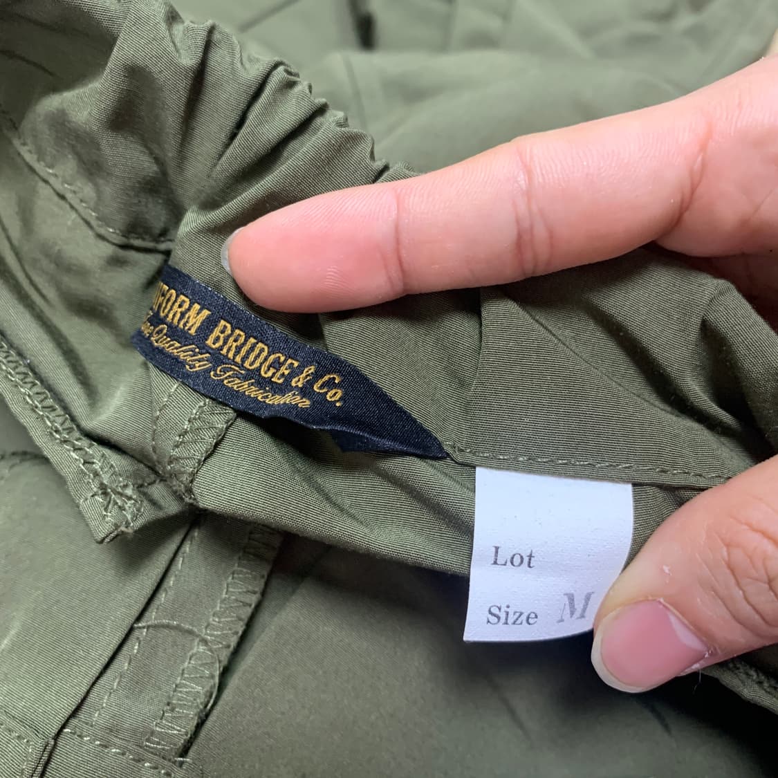 M]유니폼브릿지 UNIFORM BRIDGE 입체 턱 카고 조거 팬츠 상품이미지3