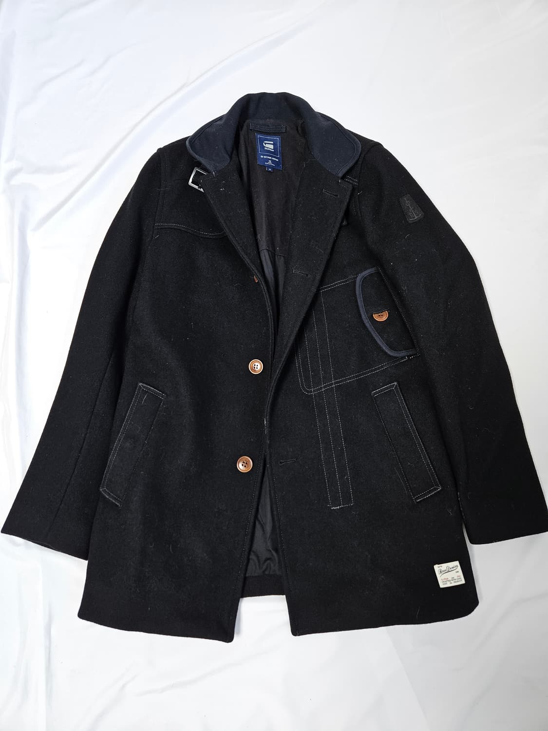 지스타로우 울 데코이 가버 트렌치코트 버클 M 상품이미지1