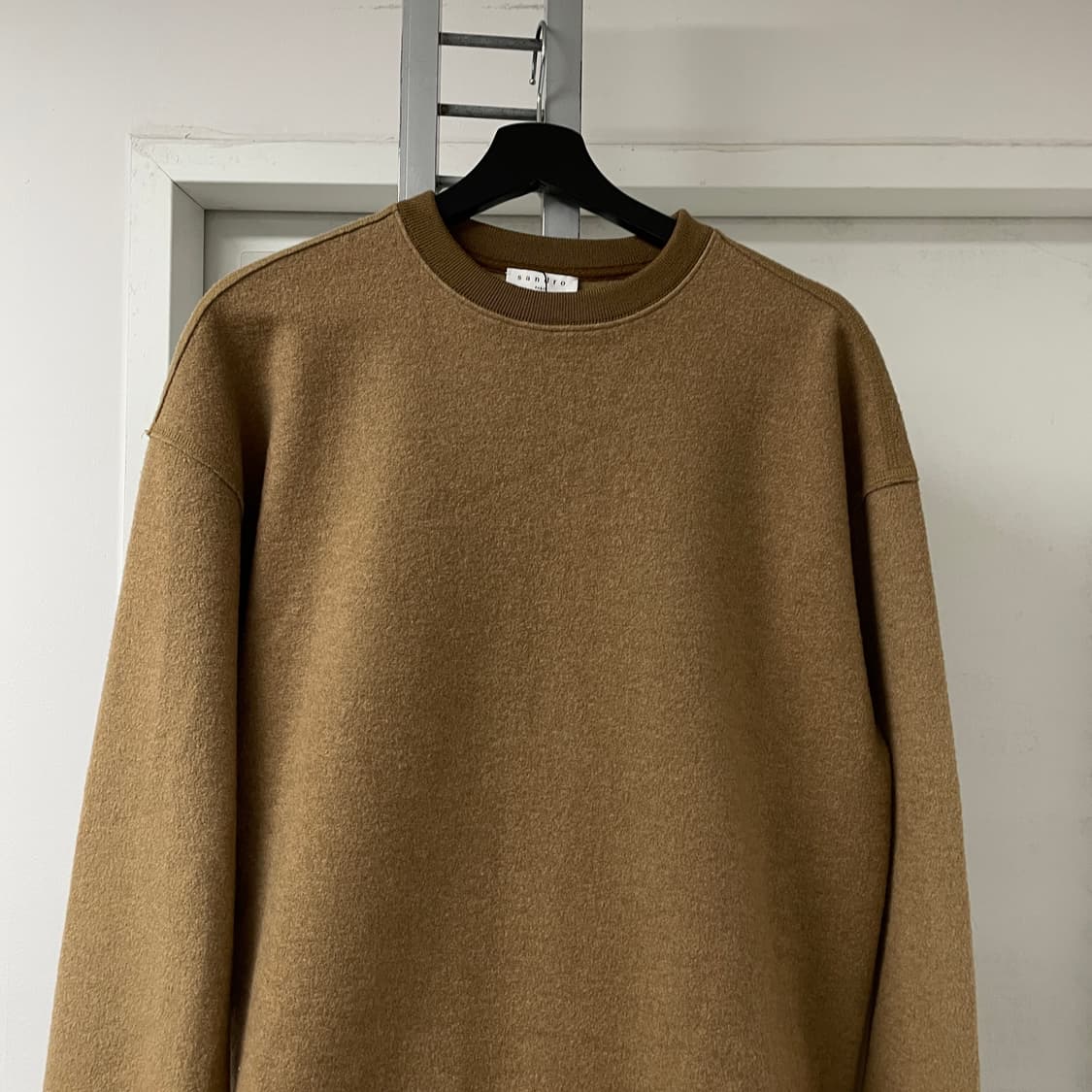 산드로 로고 맨투맨 베이지 M 상품이미지2