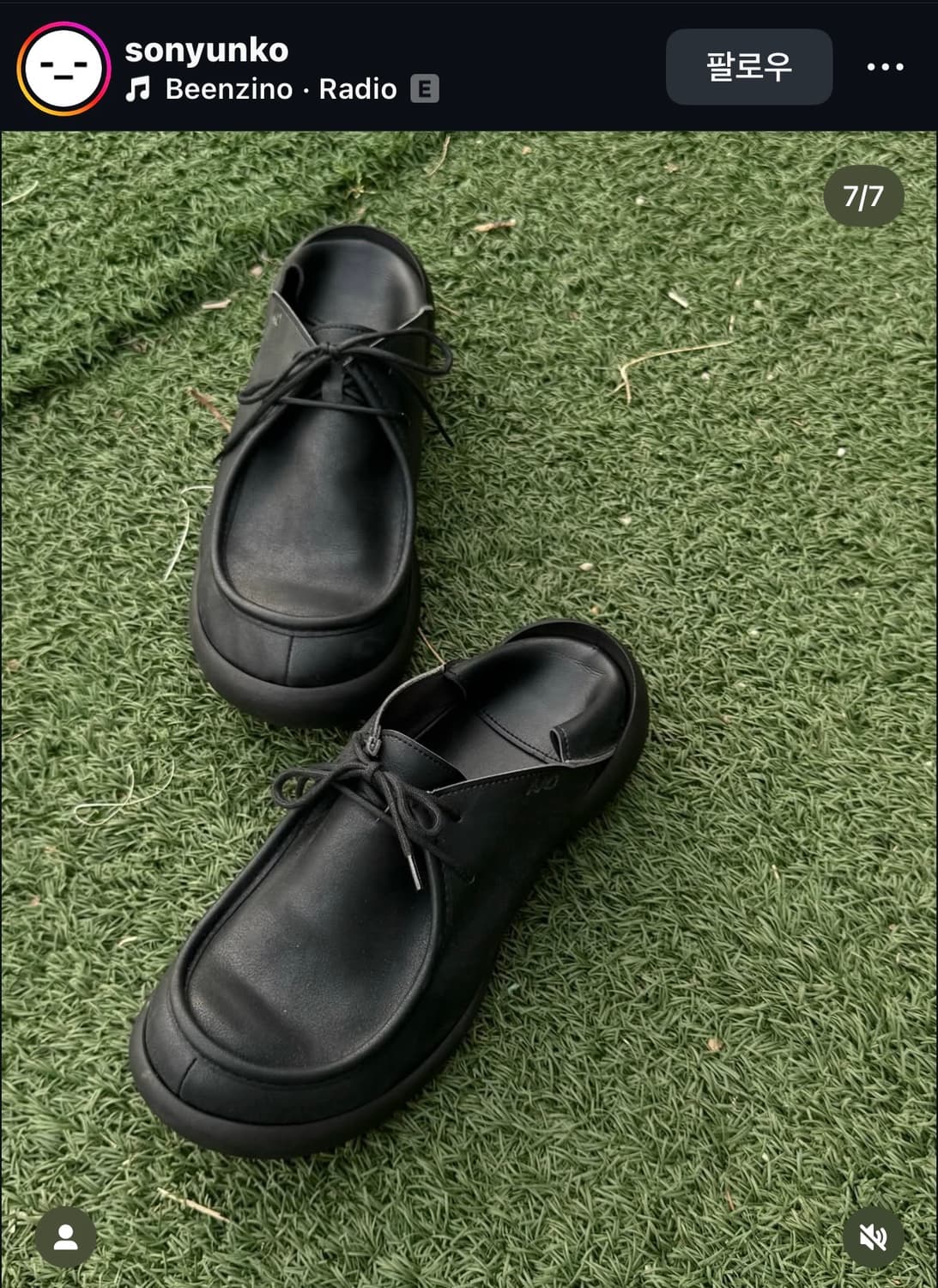 AAO Re:getA BOLD SHAPE 2hole shoes black 상품이미지9