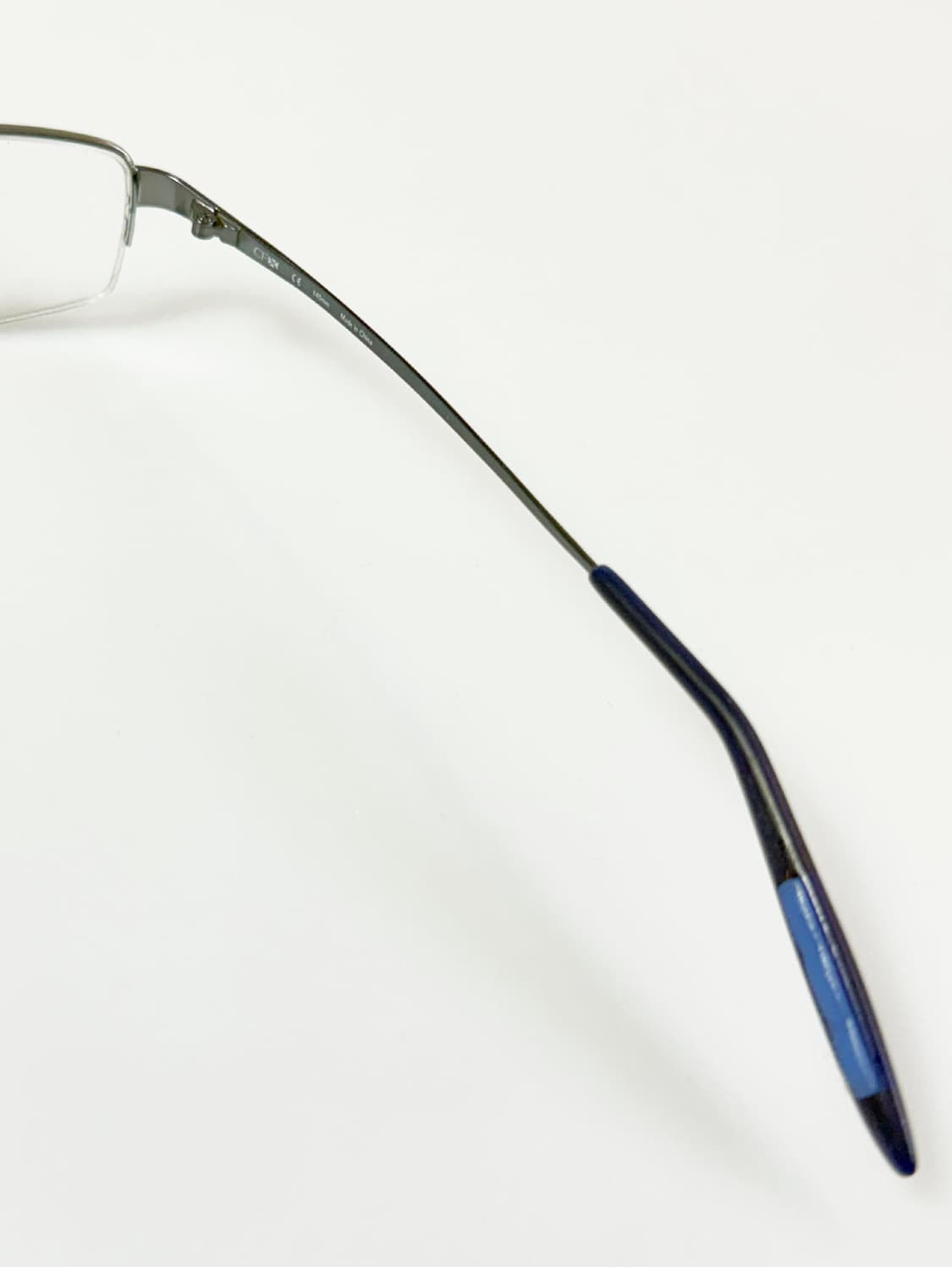CONCEPT FLEX 블루 반무테 스퀘어 메탈 빈티지 안경 상품이미지6