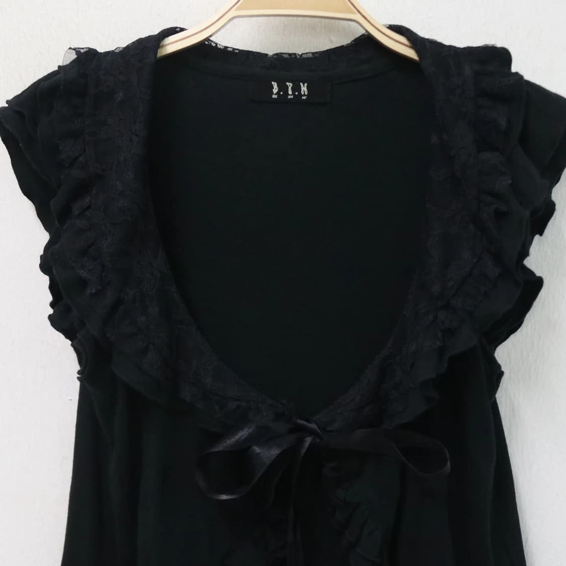 BLACK PEACE NOW 프릴 레이스 가디건 65938 상품이미지3