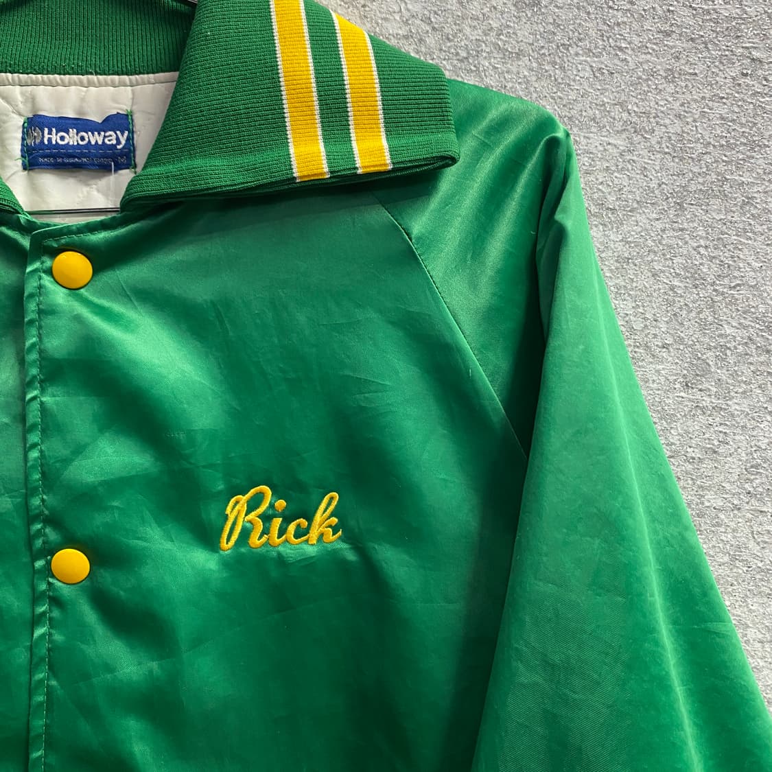 할로웨이 디트로이드 캡 새틴 바시티 자켓 B2805 상품이미지3