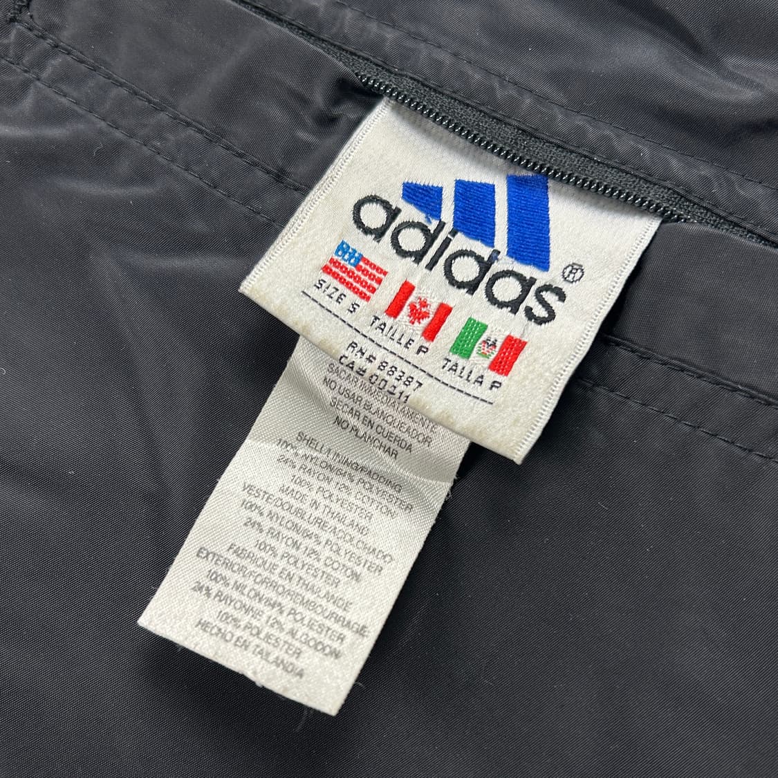 90s 아디다스 올드스쿨 빅로고 리버시블 후드 점퍼 상품이미지9