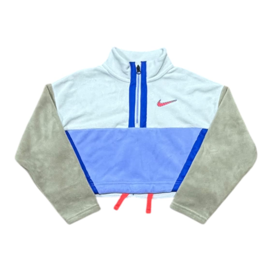  (W)나이키 반집업 크롭 플리스 맨투맨 상품이미지1