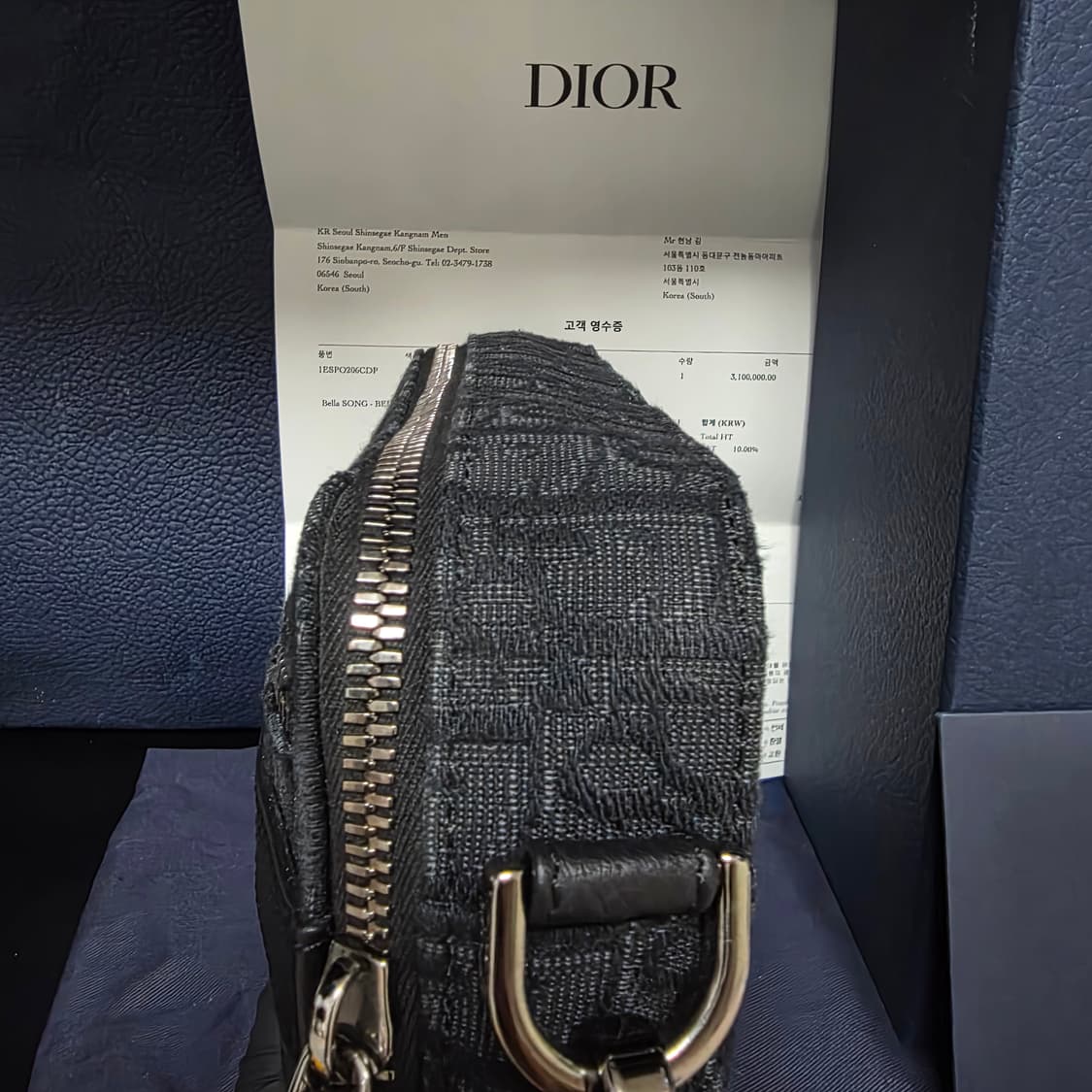 {클로젯}[풀구성/인보이스]디올 사파리 메신저백 블랙 상품이미지7