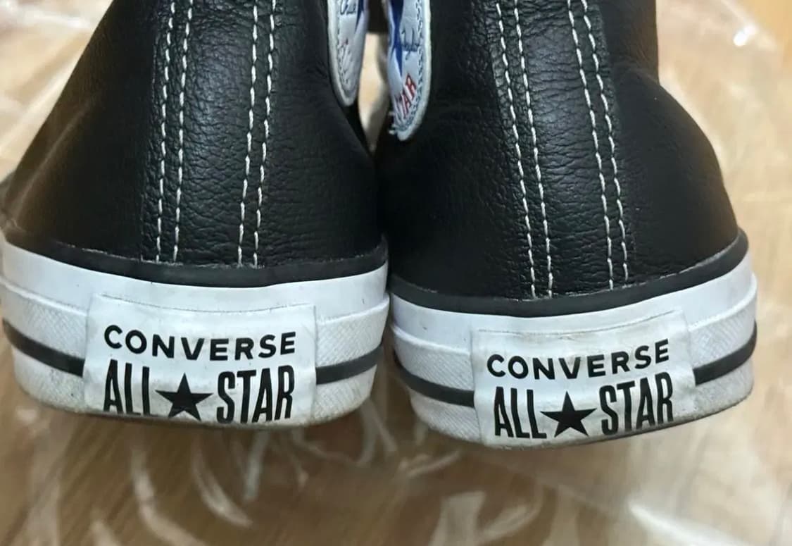 컨버스 척 테일러 올스타 하이 레더 블랙 (235) 상품이미지6