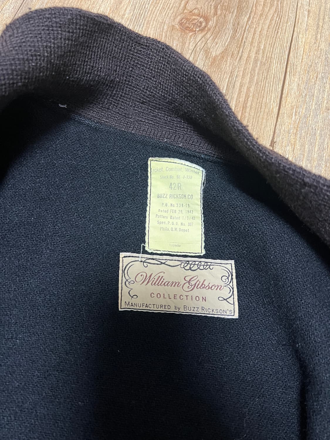 택포35) 버즈릭슨 윌리엄깁슨 탱커자켓 블랙42 상품이미지4