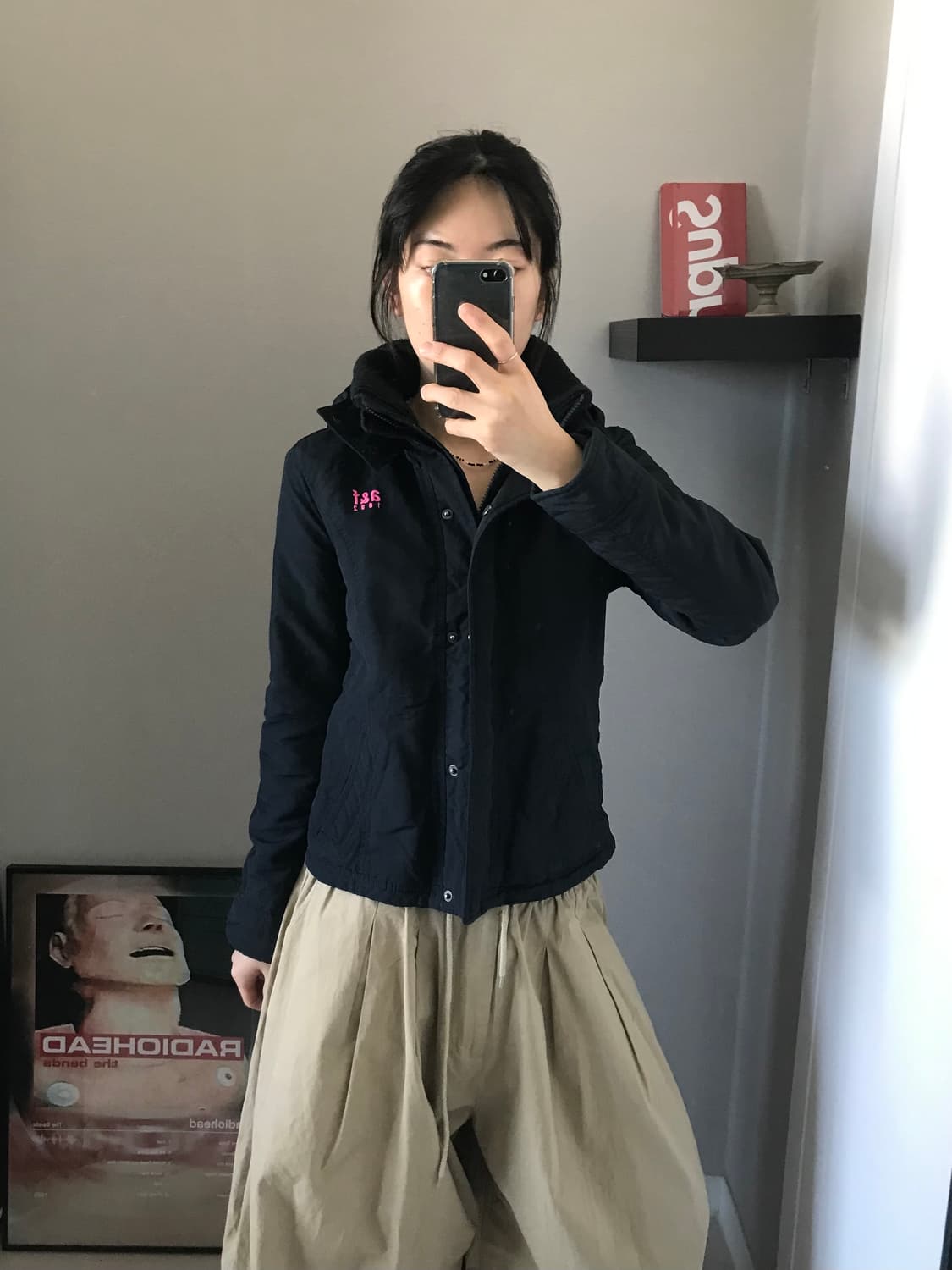 아베크롬비 자수로고 블랙 헤비 자켓 상품이미지4