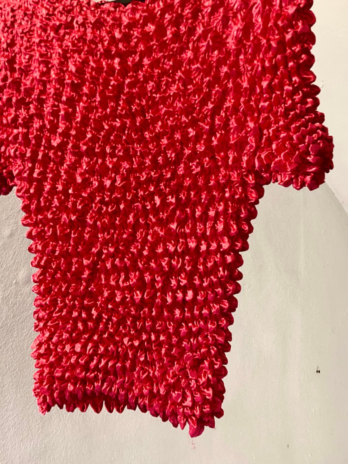 오글뽀글 레드 탑 상품이미지3