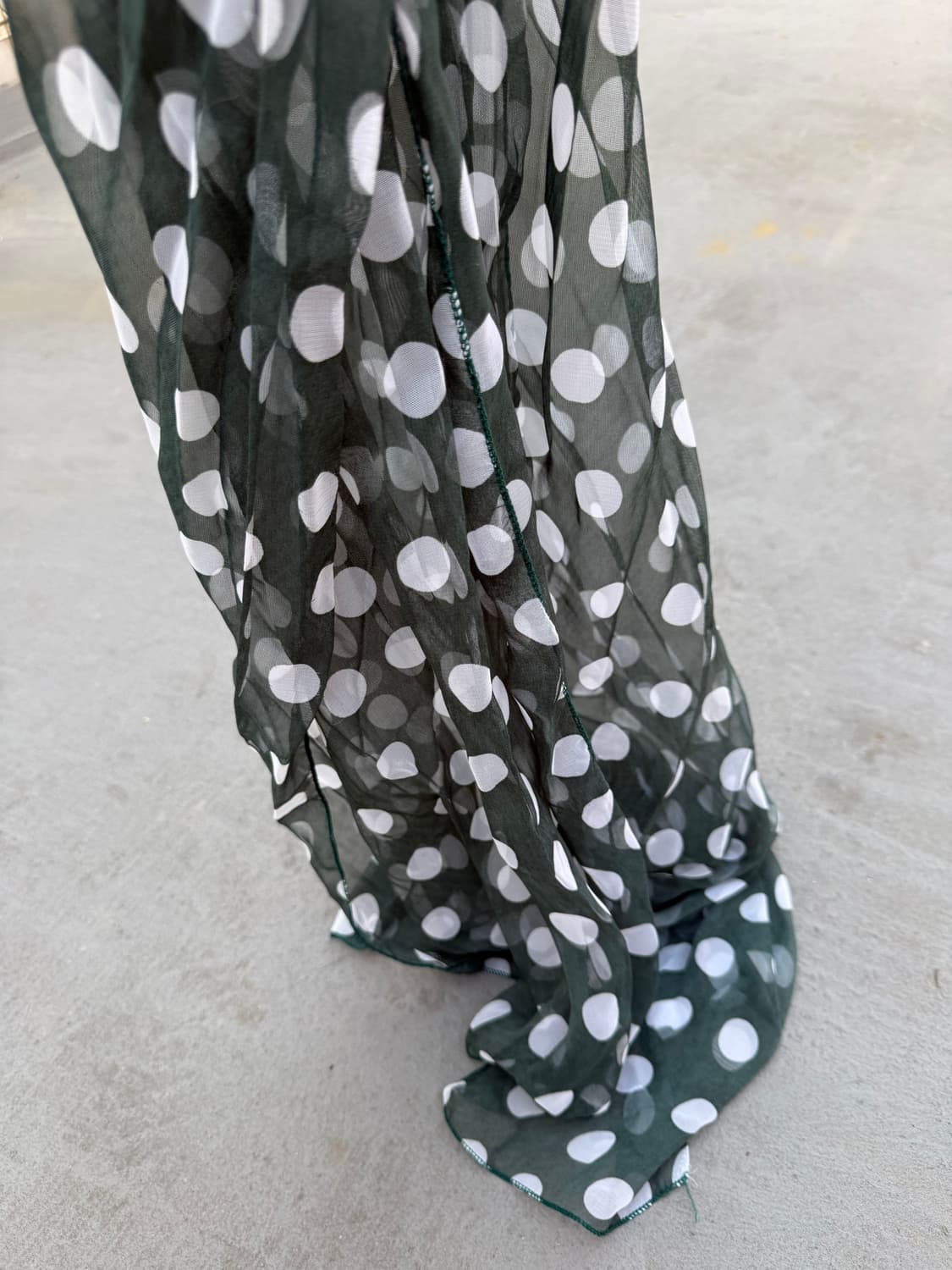 dot green scarf 도트 스카프 상품이미지3