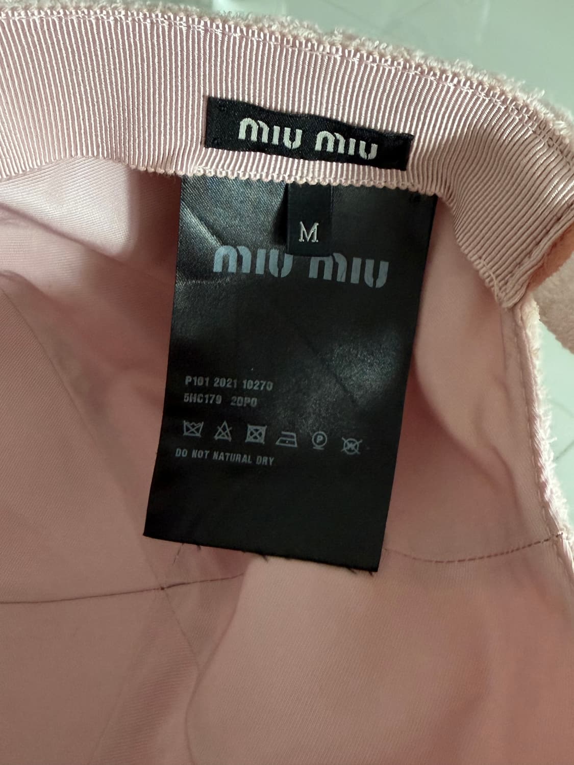 miumiu 테리 볼캡 상품이미지5