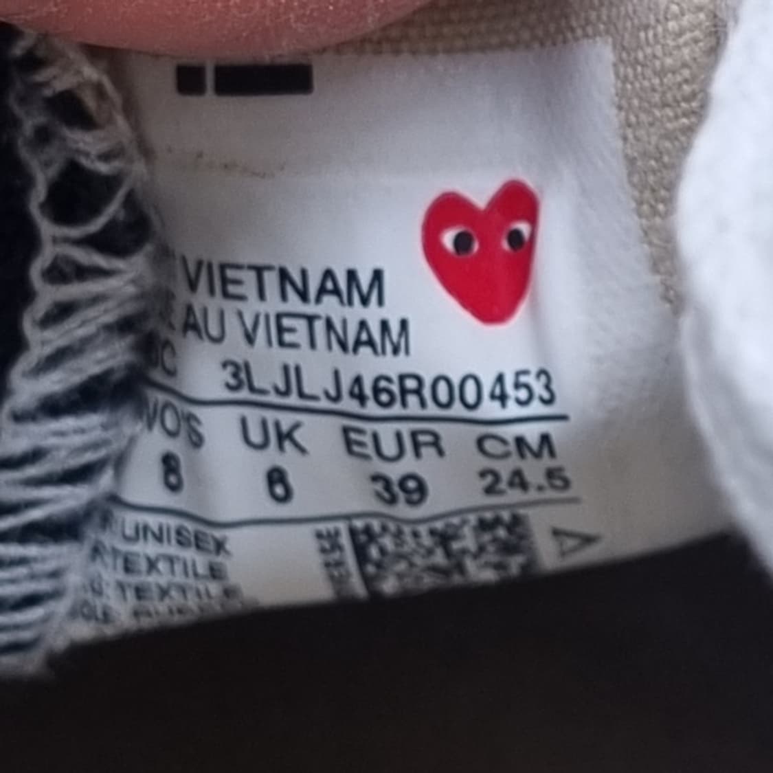 컨버스 x 꼼데가르송 스니커즈245 상품이미지6