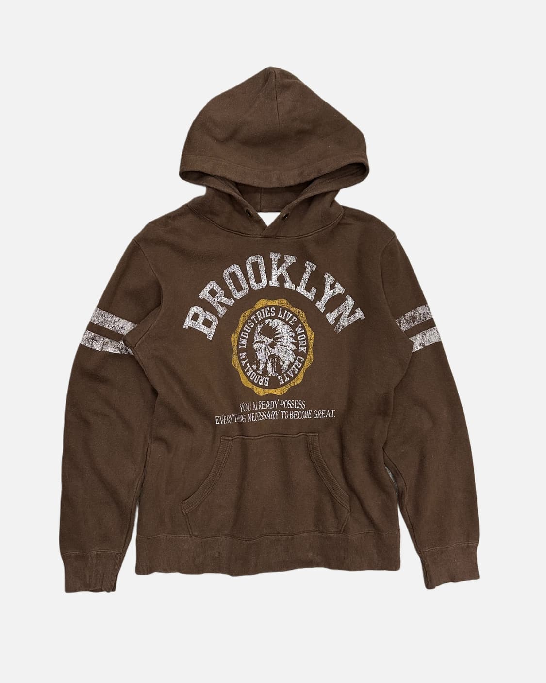 vintage brown brooklyn hood t-shirt 상품이미지1
