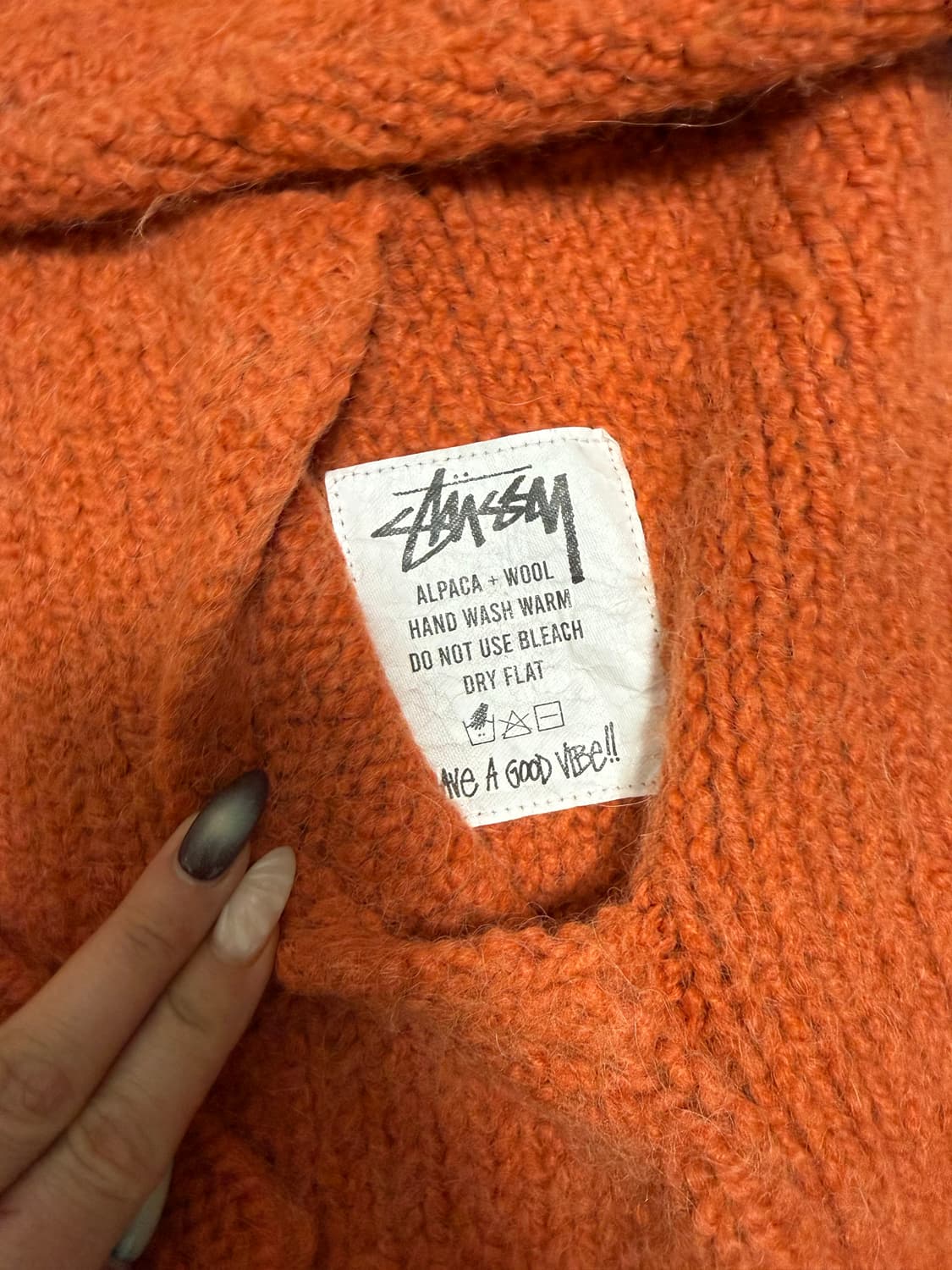 스투시 니트 후드집업 상품이미지2