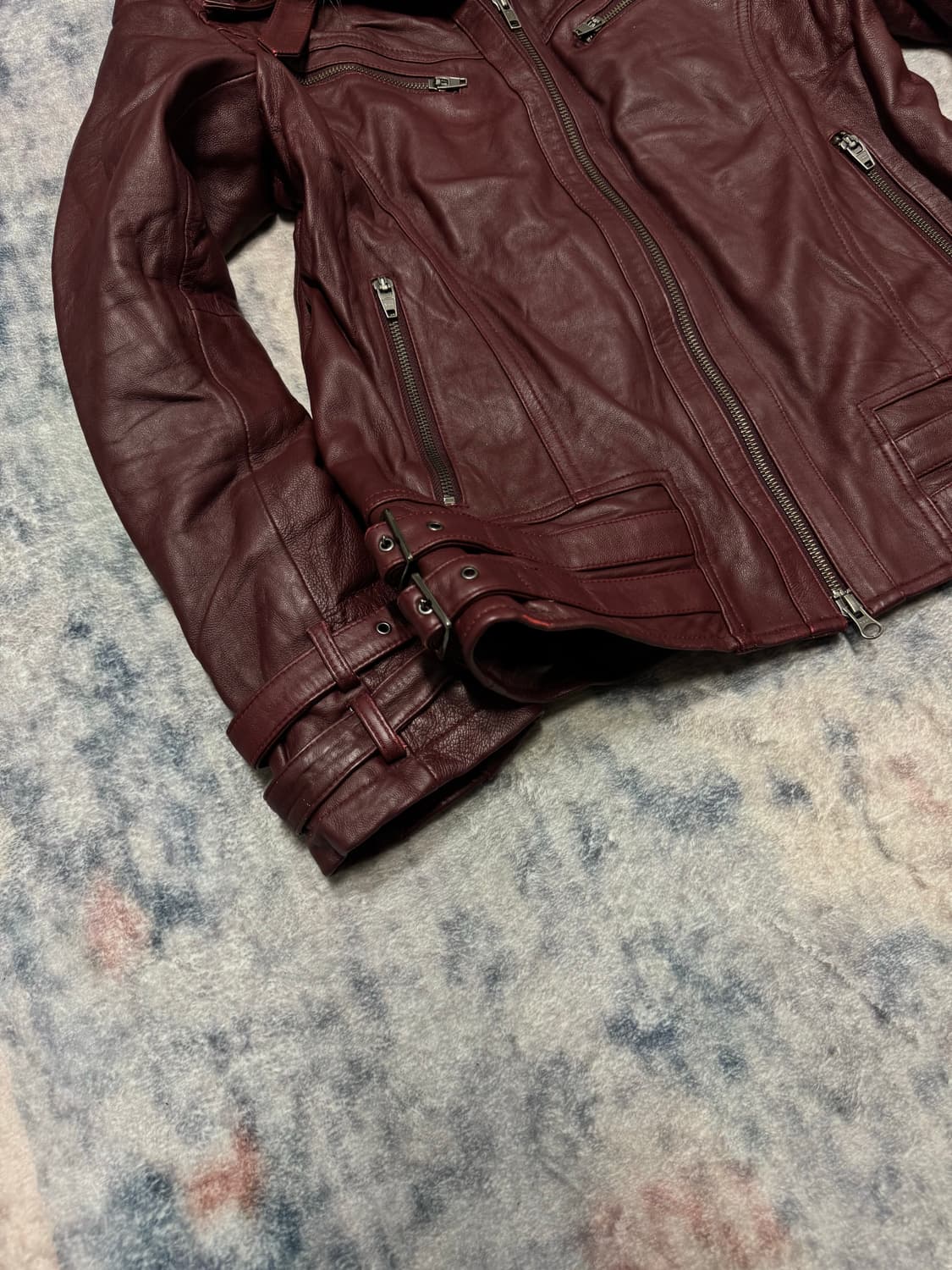 Jackrose 00s lamb skin trimming fur jack 상품이미지5