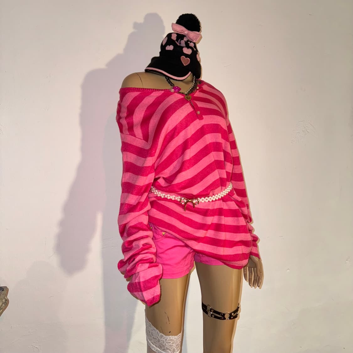 핑크 스트라이프 루즈티 상품이미지2