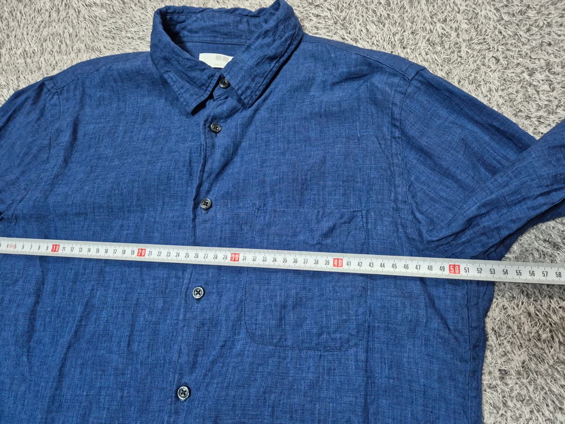 유니클로 남성 린넨 셔츠 L 상품이미지9