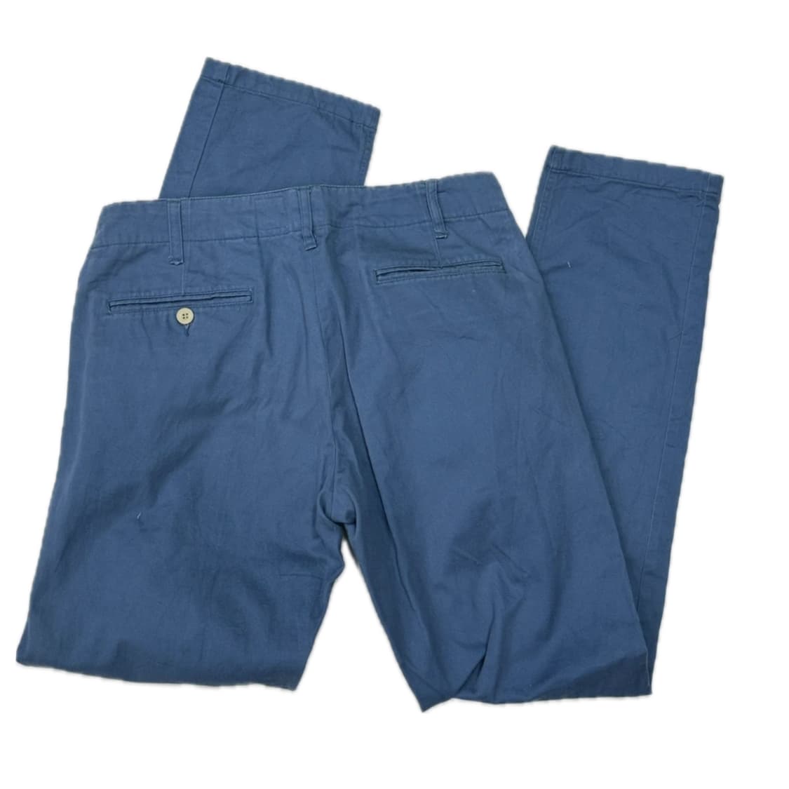 JPN 캐주얼 정장 블루 남성 일자핏 면 바지 상품이미지2