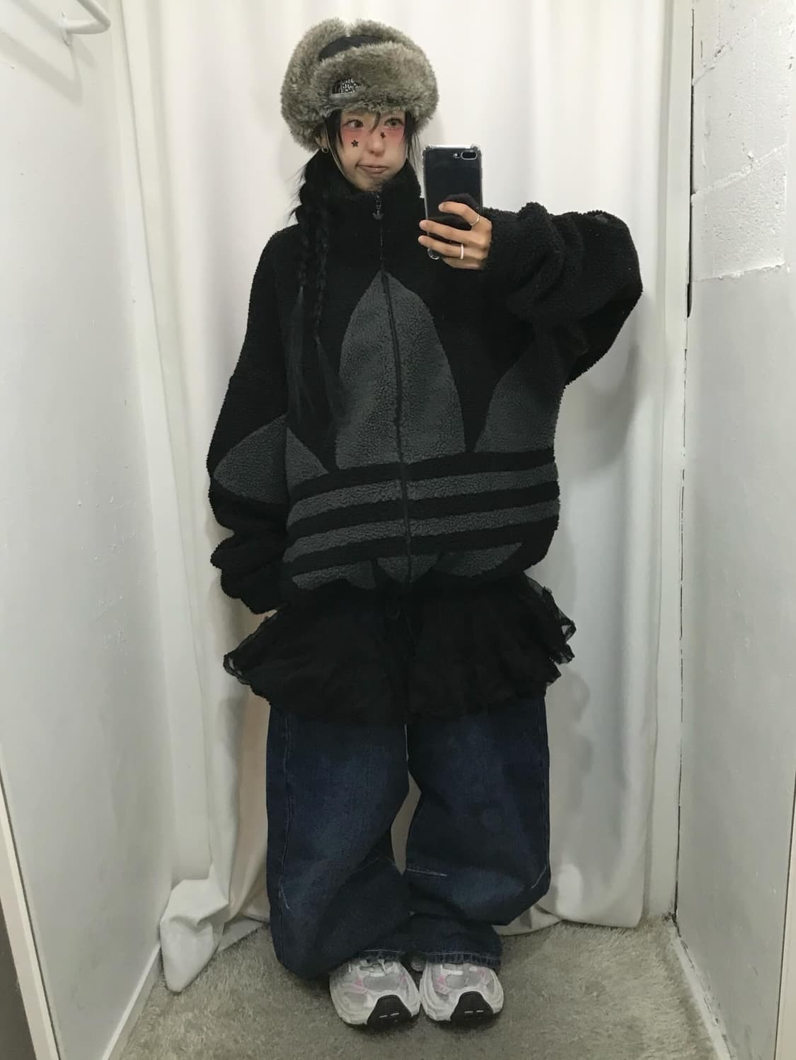 Adidas Big Trefoil Sherpa Jacket 상품이미지4