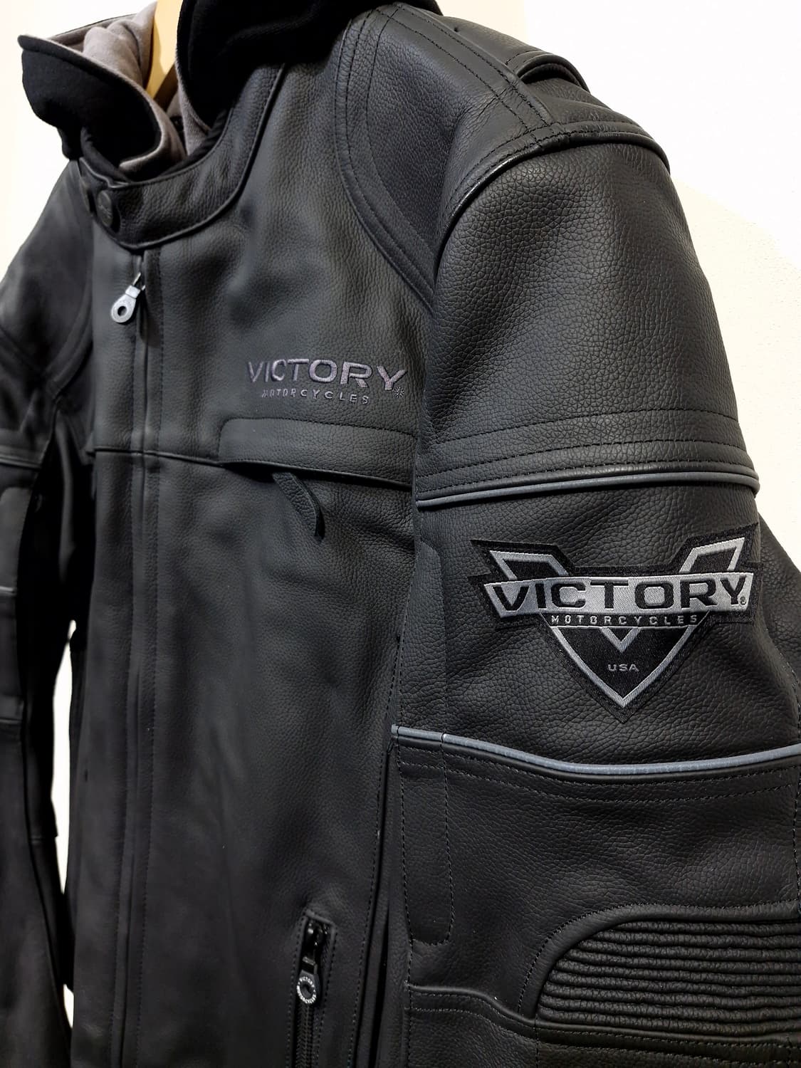 빅토리(VICTORY) 레이싱 레더 자켓 상품이미지3