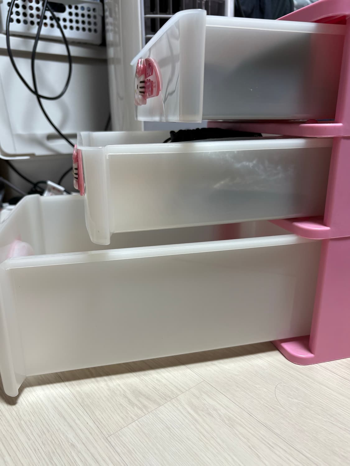 산리오 고전 헬로키티 3단 서랍장 수납함 상품이미지5