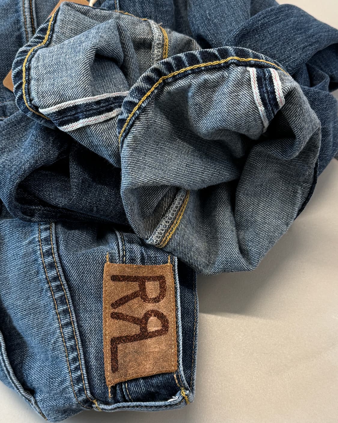 RRL 스트레이트 레그 워싱 데님 상품이미지8