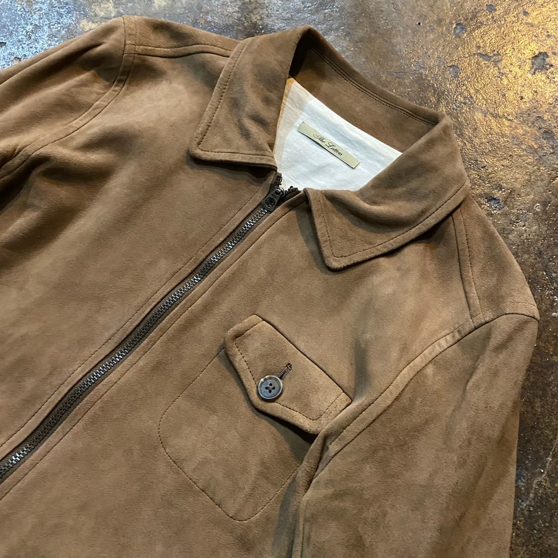 (S) The Letters 스웨이드 가죽 자켓 상품이미지2