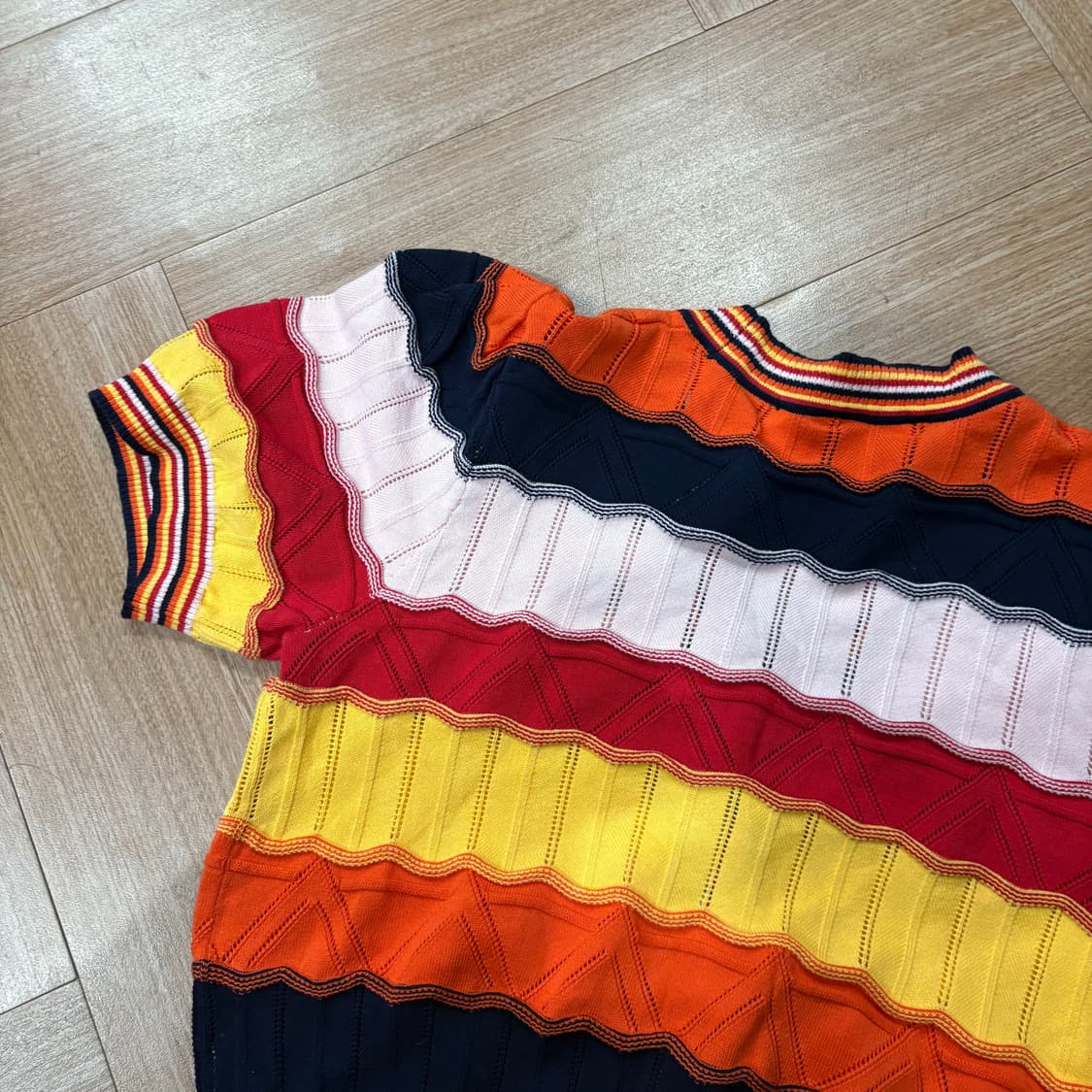 비비안웨스트우드 앵글로매니아 베아 레인보우 크롭 가디건 상품이미지8