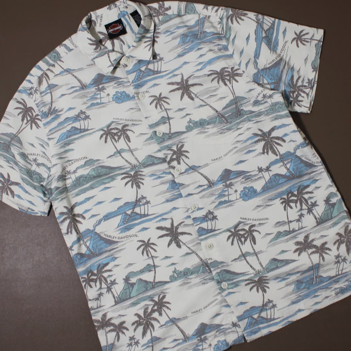 90's Harley-Davidson 할리 데이비슨 하와이안 반팔 셔츠  상품이미지2