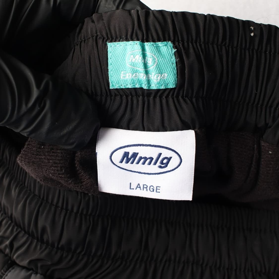 Mmlg 블랙 나일론 지퍼 트랙 팬츠 L 상품이미지6