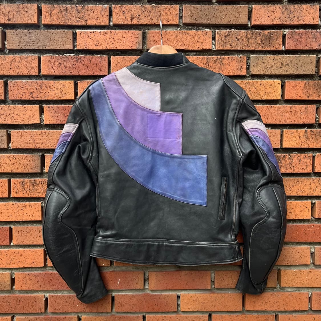 90s 빈티지 올드 가죽 레이싱 자켓 (95) 상품이미지4