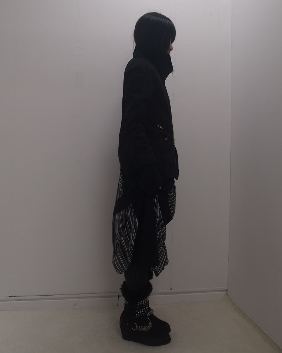 Handwarmer high neck 2way zipper jacket 상품이미지3