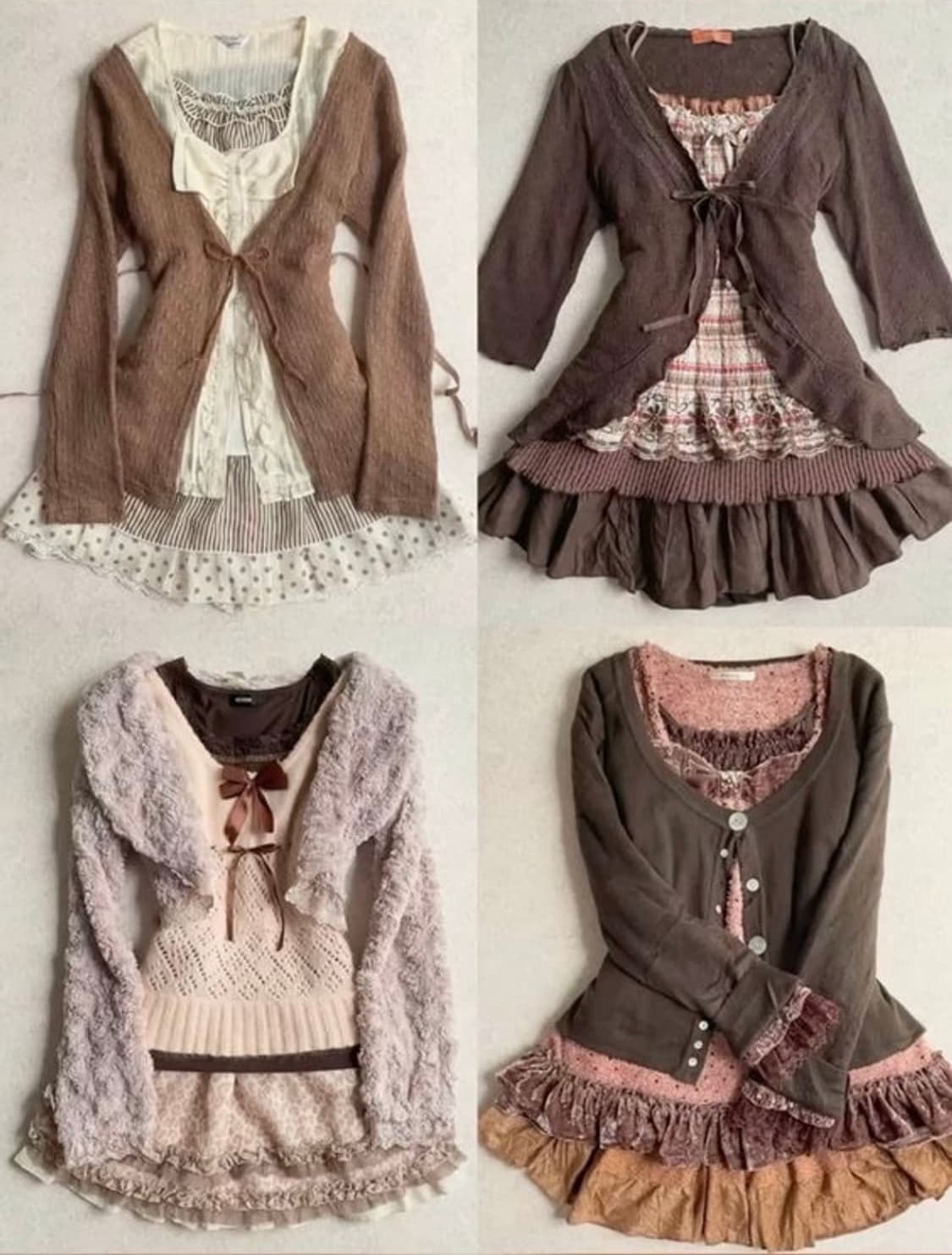 후기O 빈티지 모리걸 랜박 랜덤 박스 아오이유우  니트 가디건 스커트 상품이미지2