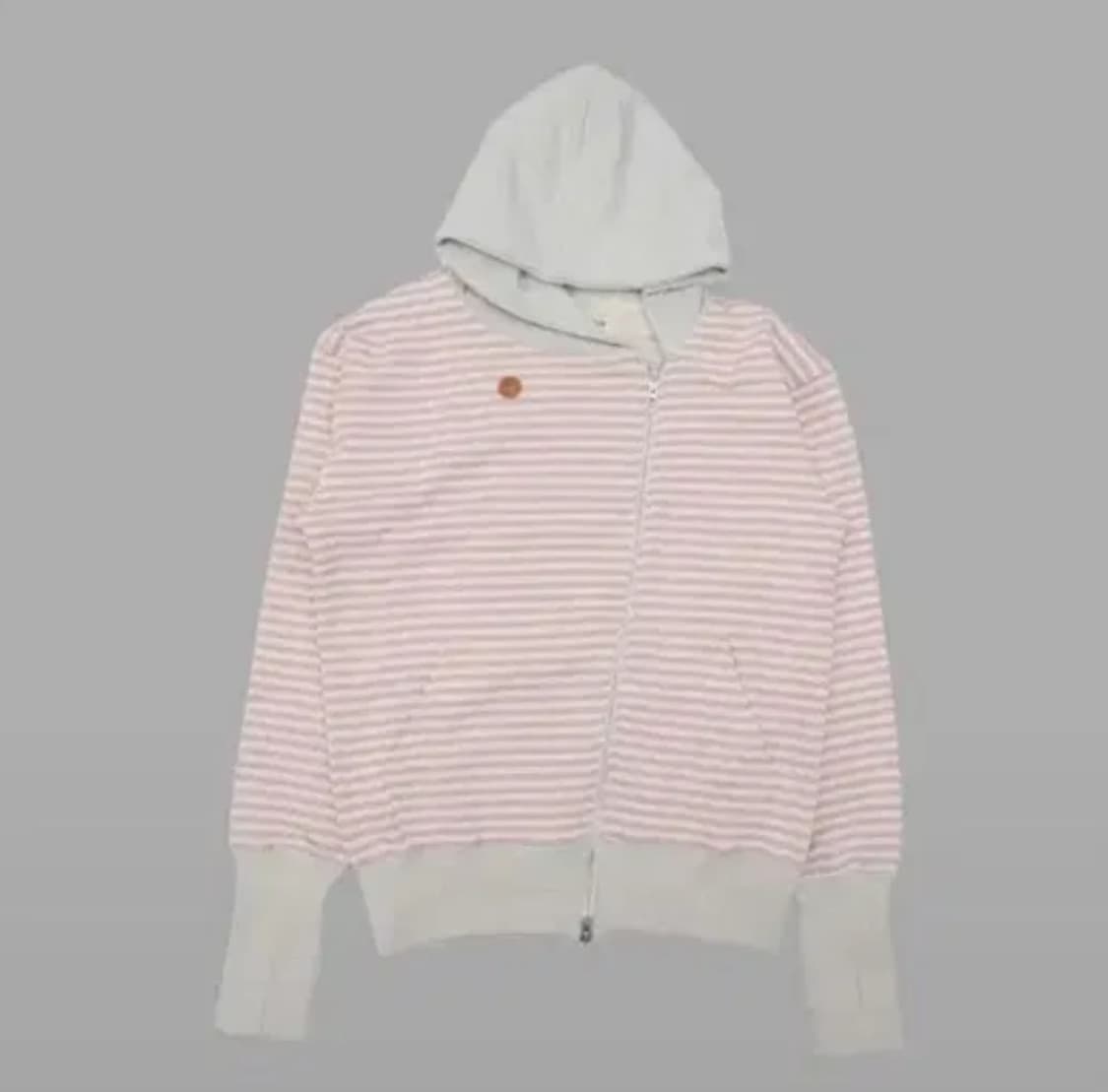 더뮤지엄비지터 stripe unbalance hoodie 상품이미지1