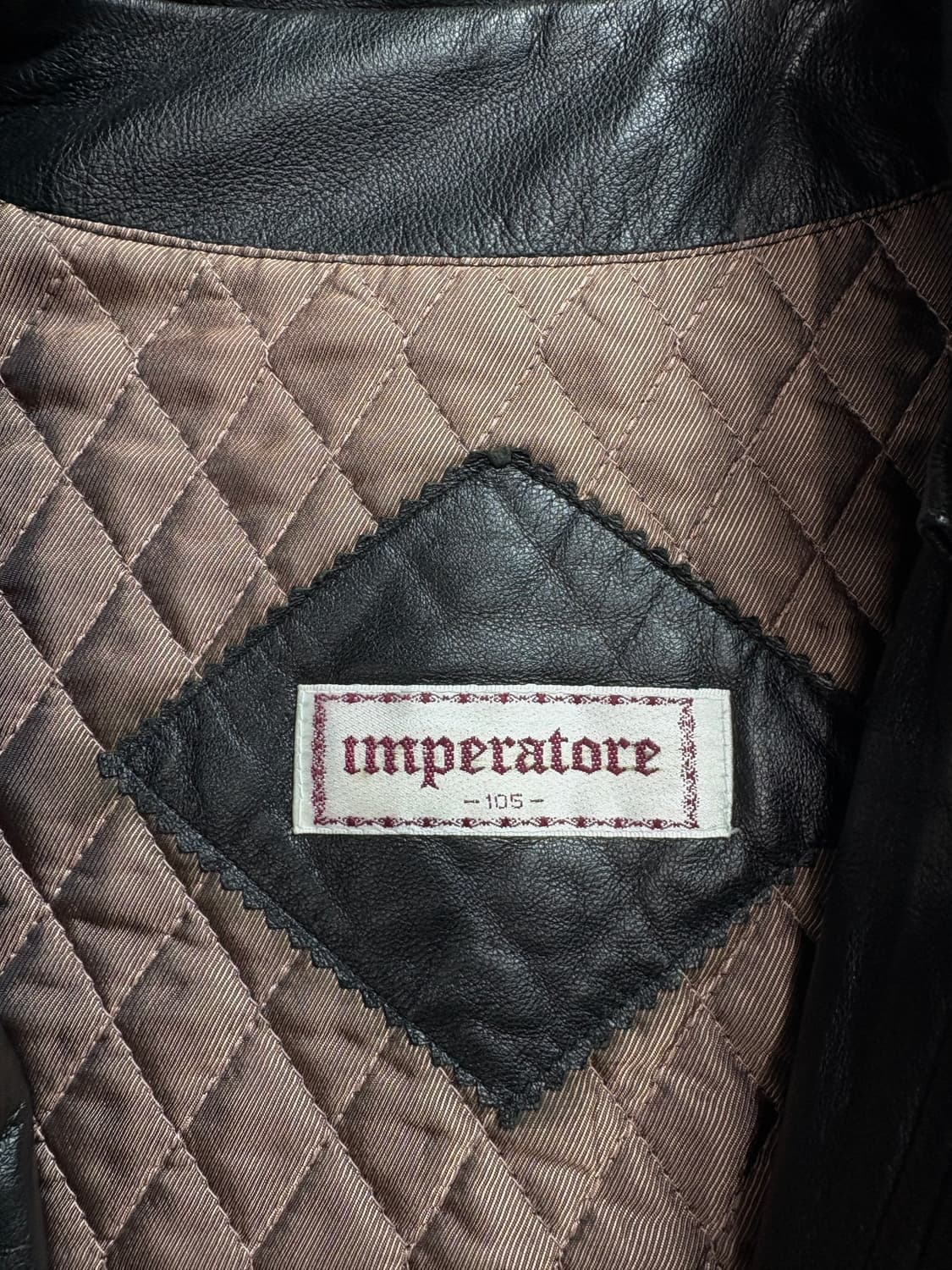 IMPERATORE 아카이브 램스킨 블랙 레더 봄버 자켓 2019 상품이미지3